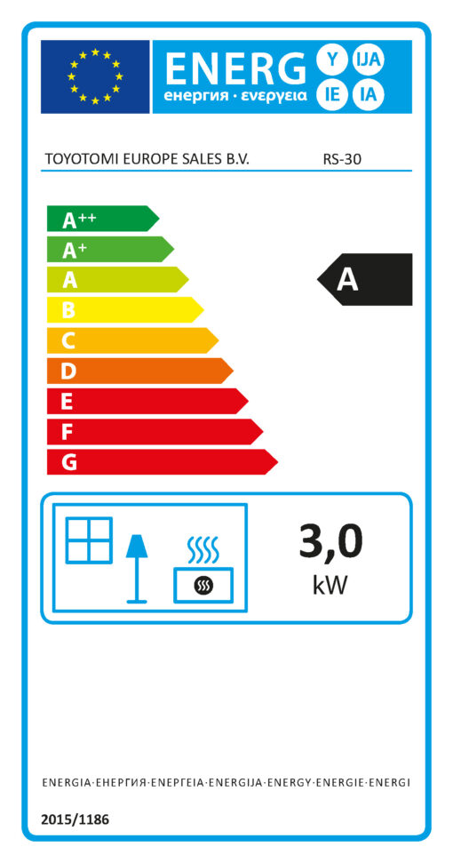 Zibro Heaters RS30 Single Wick 3.0kW Black Suitable for Rooms 25 to 46 m2 - Image 2